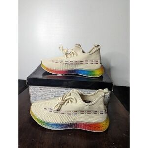 Wanted Women's NEW Streak Speed Knit Fitness‎ Size 7  Rainbow Running Shoes